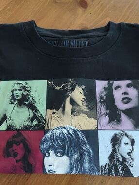 Taylor Swift The Eras Tour US Dates Black T-Shirt Size Small (:15